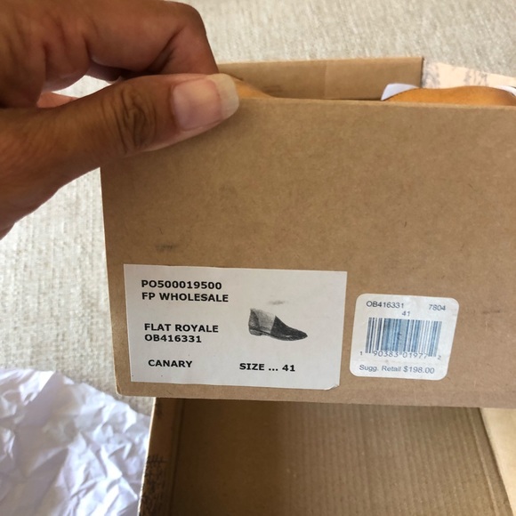 COPY - Like new Free People leather Royale Flats canary - Picture 7 of 8